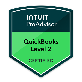 Intuit QuickBooks Level 2 ProAdvisor badge